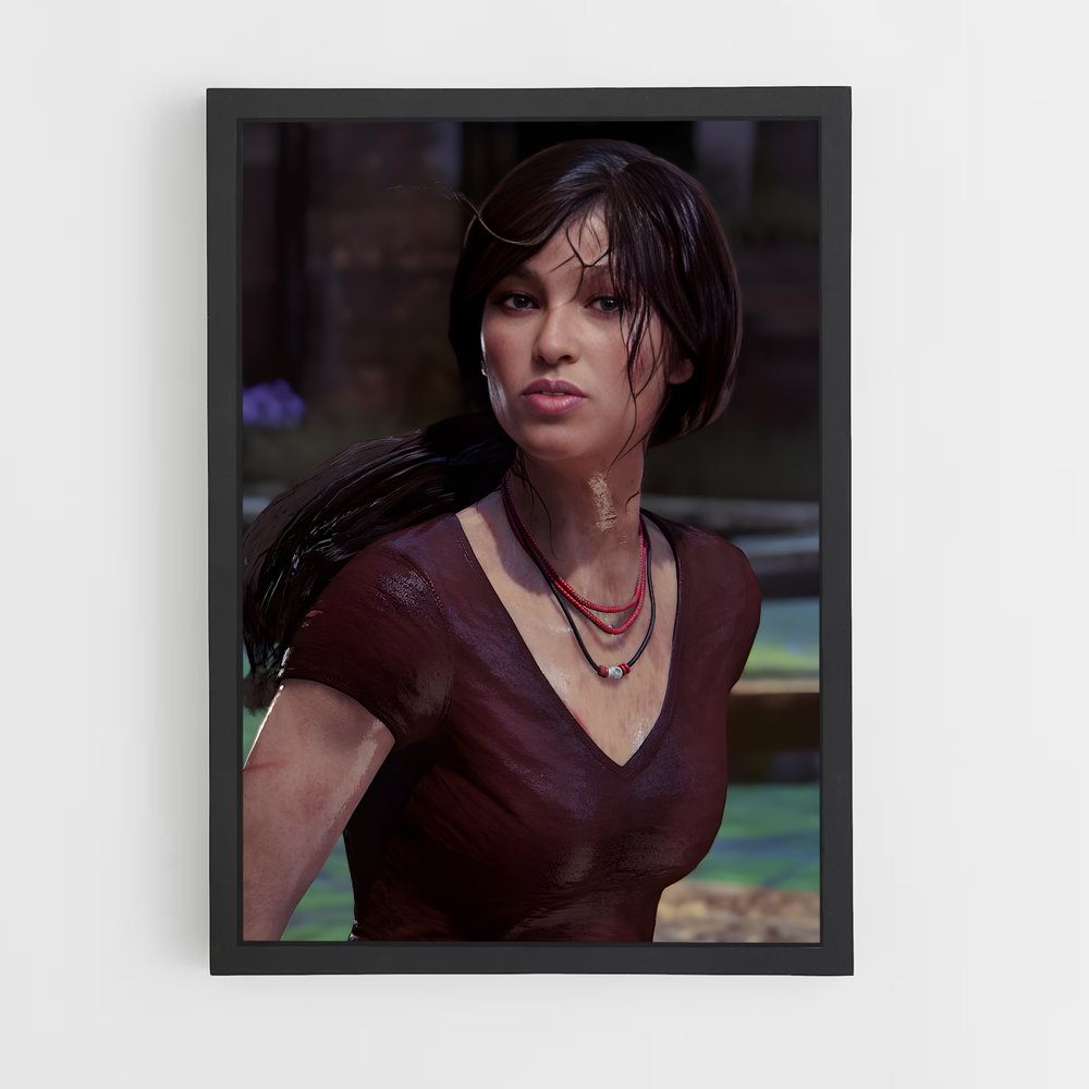 Poster L'Aventure de Chloe – affiche Uncharted (vue 2)